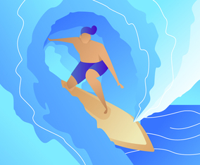 Awesome Beach Activities Vectors