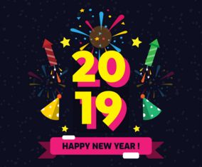 Happy New Year Instagram Vector