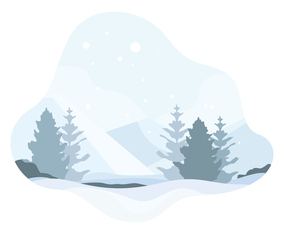 Winter Forest Vector