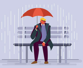 Boy Holding Umbrella