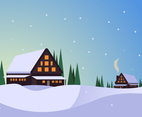 Awesome Winter Village Vectors