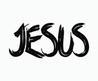 Jesus Paintbrush Lettering