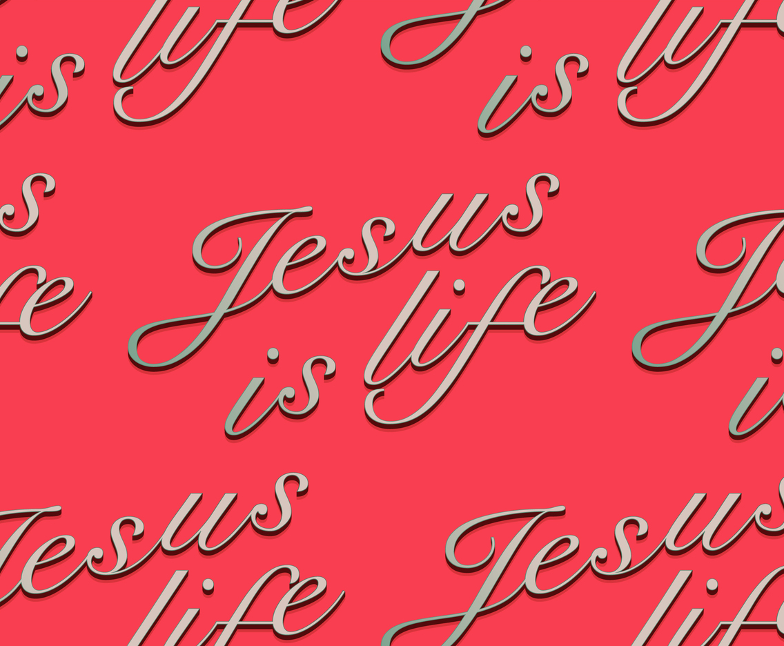 jesus lettering pattern