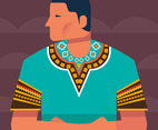 Man In Dashiki Illustration