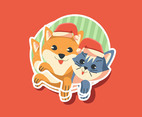 Cat and Dog Stickers