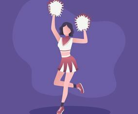 Cheerleader Vector