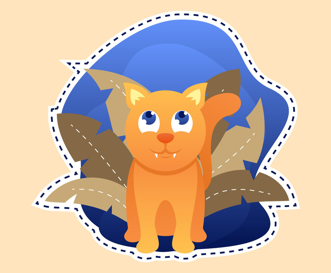 cat and dog stickers