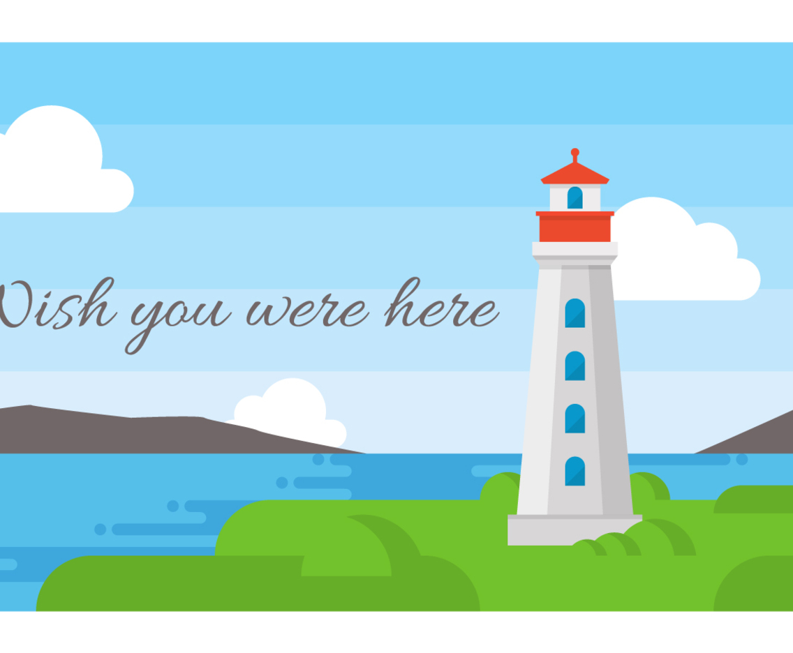 Awesome Wish You Were Here Vectors