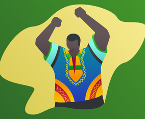 Outstanding Man In Dashiki Vectors