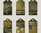 Holiday Gift Tags Vector Pack