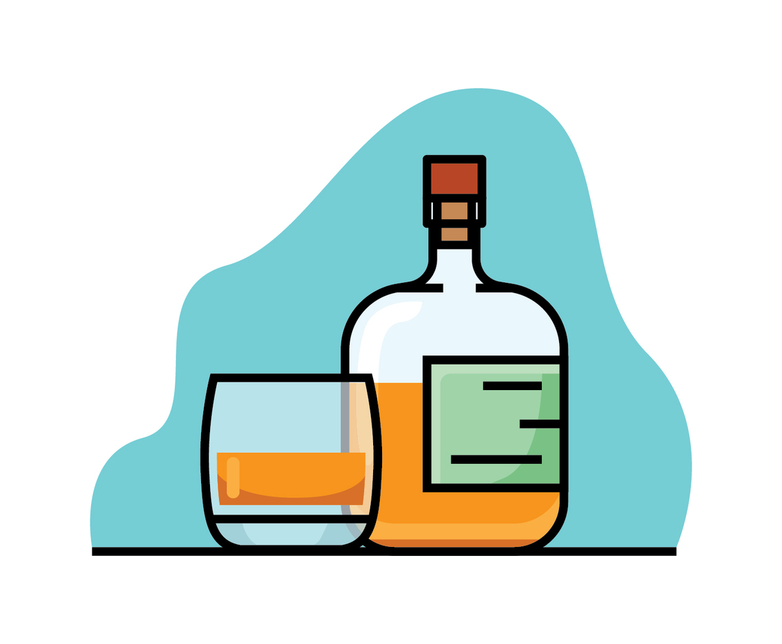 Bourbon vector illustration