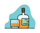 Bourbon vector illustration