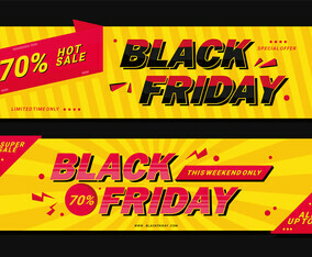 Black Friday Banner vector