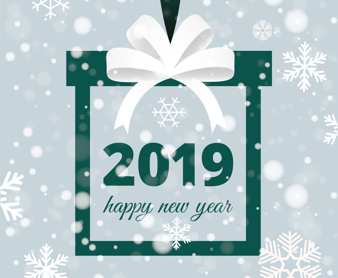 Vector New Year Greeting Card Design