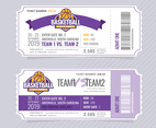 Vector Basketball Tickets