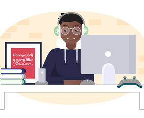 Vector Designer's Desktop Illustration