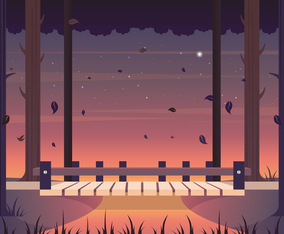 Vector Nature Landscape illustration