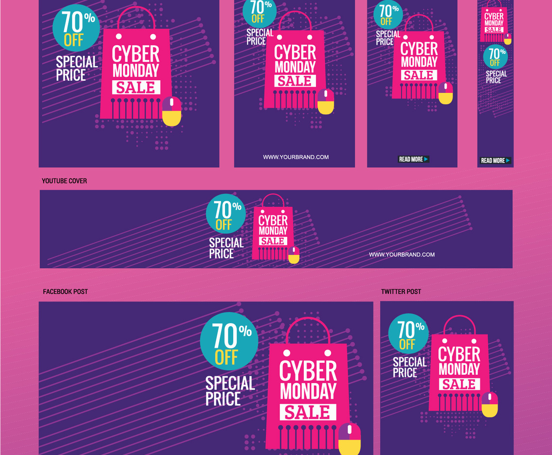 Cyber Monday Sale Illustration