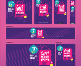 Cyber Monday Sale Illustration