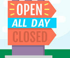 Open  Closed Sign