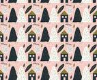 Doodle Scandinavian Vector Pattern