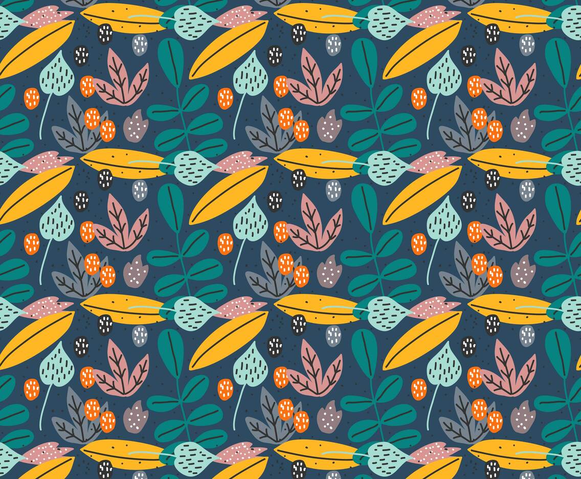 Seamless Flower Pattern Vector