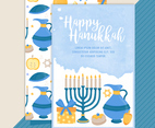 Vector Happy Hanukkah Card