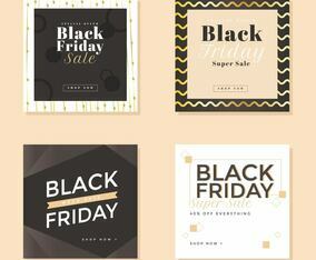 Black Friday Social Media Post Vector