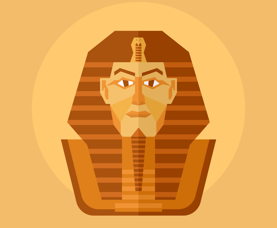 Egyptian Pharaoh Vector Illustration