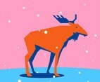 Moose Geometric Simple Shape Animals