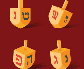 Dreidel Vector Pack