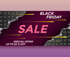 Black Friday Sale Banner Template Vector