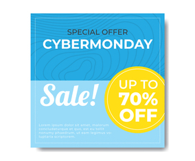 Cyber Monday Minimalist Banner