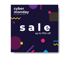 Cyber Monday Geometric Banner