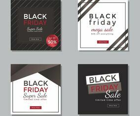 Black Friday Social Media Post Vector