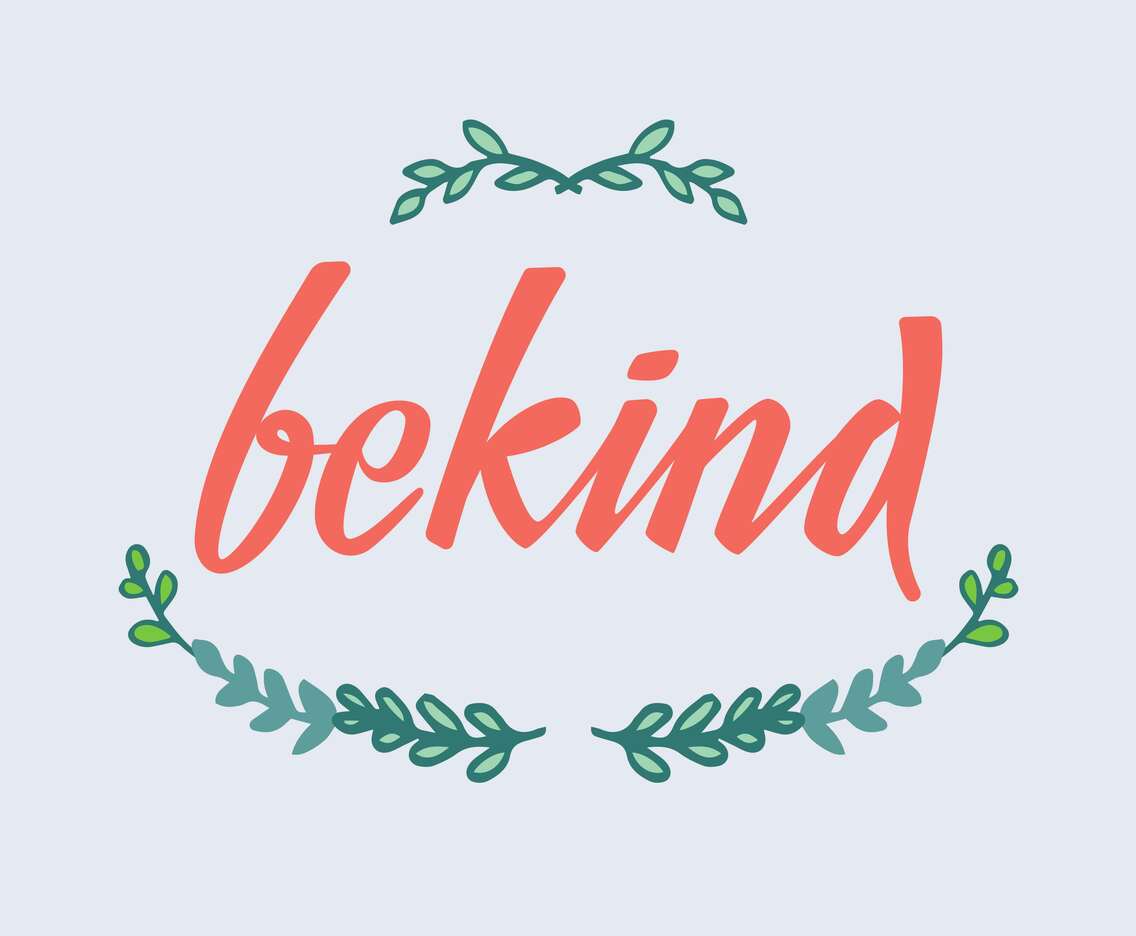 Be Kind Vector Lettering