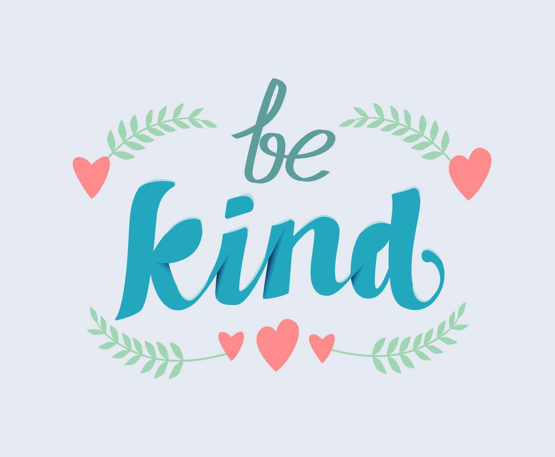 Be Kind Vector Lettering