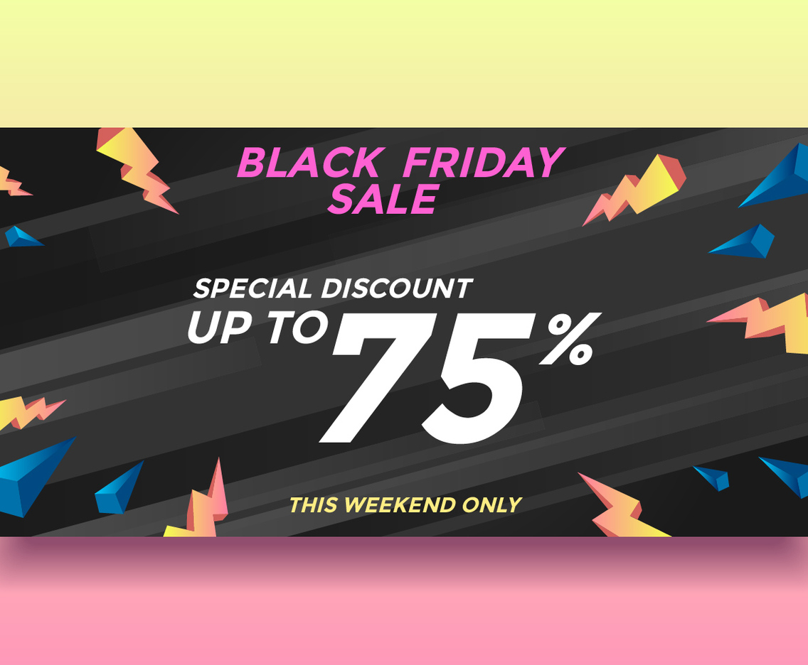 Black Friday Special Discount  Sale Banner Vector
