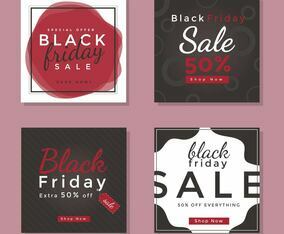 Black Friday Social Media Post Vector