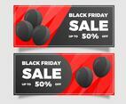 Flat Black Friday Sale Banner