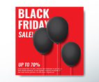 Black Friday Balloon Banner