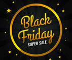 Gold Black Friday Sale Design Template
