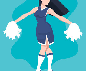 Cheerleader Illustration