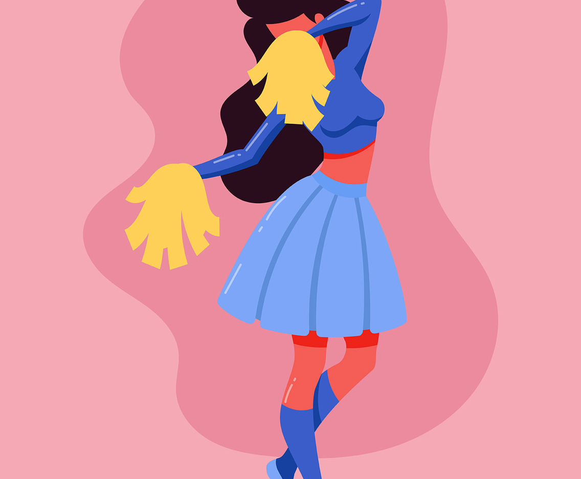 Cheerleader Illustration