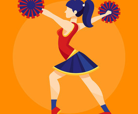 Cheerleader Illustration