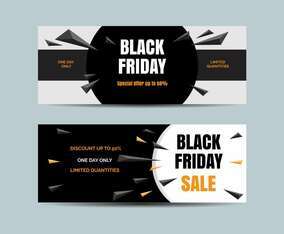 Black Friday Sale Banner Vector