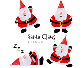 Cute Santa Claus Character Collection