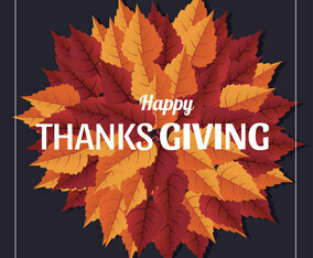 Papercraft Thanks Giving Vector Design