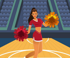 Basketball Cheerleader