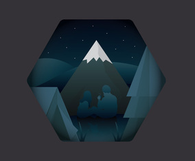 Cozy Setting of a Couple in the Camping Ground